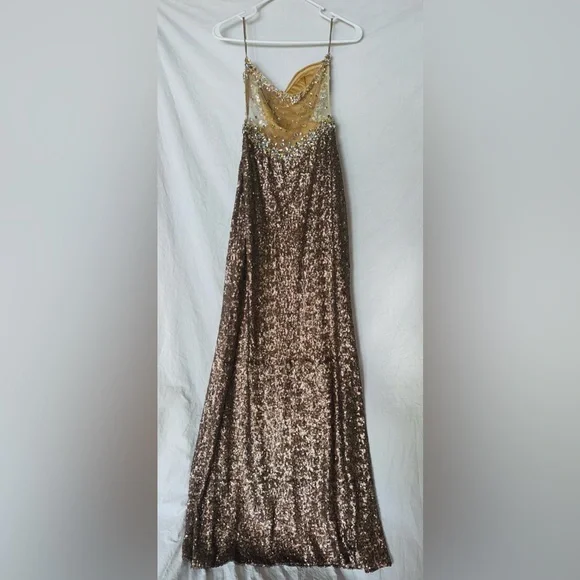 Jump Apparel Wendye Chaitin
Strapless Party Maxi Sequin Dress Sz 1/2 - Picture 6 of 13